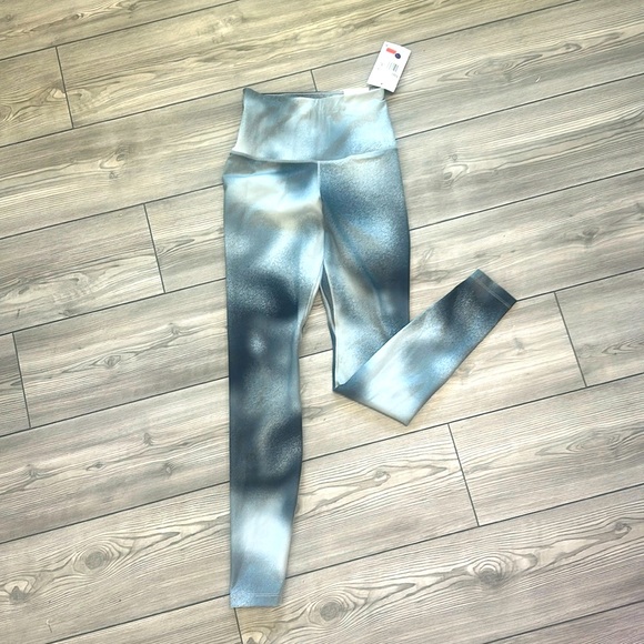 NWT Nike One Teal Green Splatter leggings size XS - Picture 1 of 3